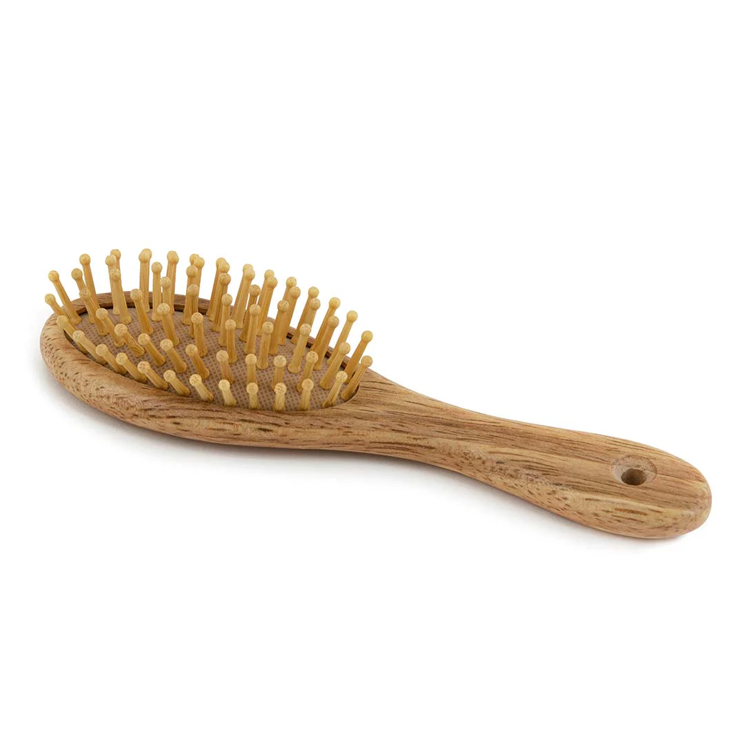 Eco Max Hair Brush Travel, Timber For Hair brushing On The Go! - Image 2