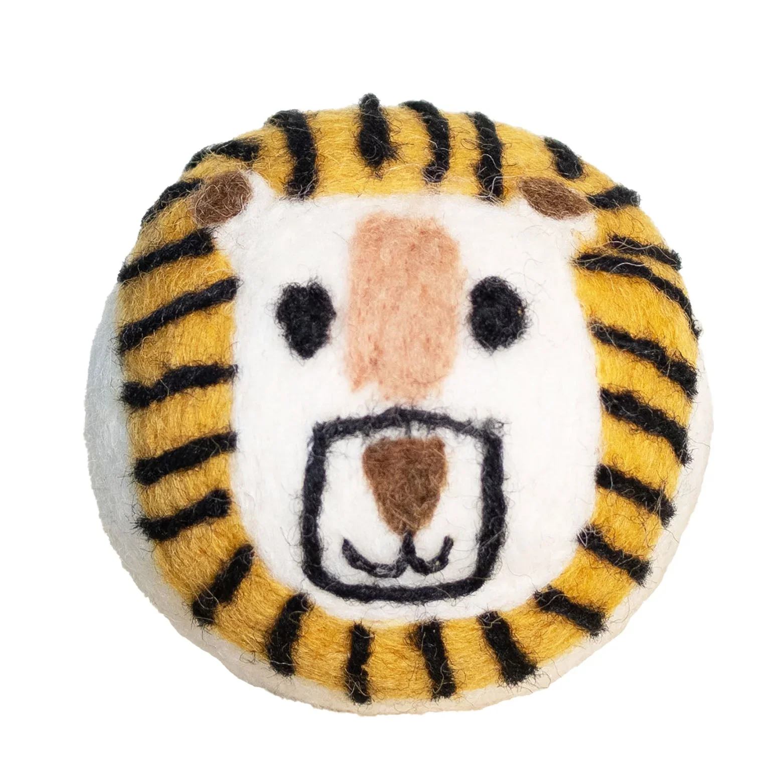 Eco Max Hand Felted Wool Dryer Ball, Lion Design; Reduces Drying Time By 25%