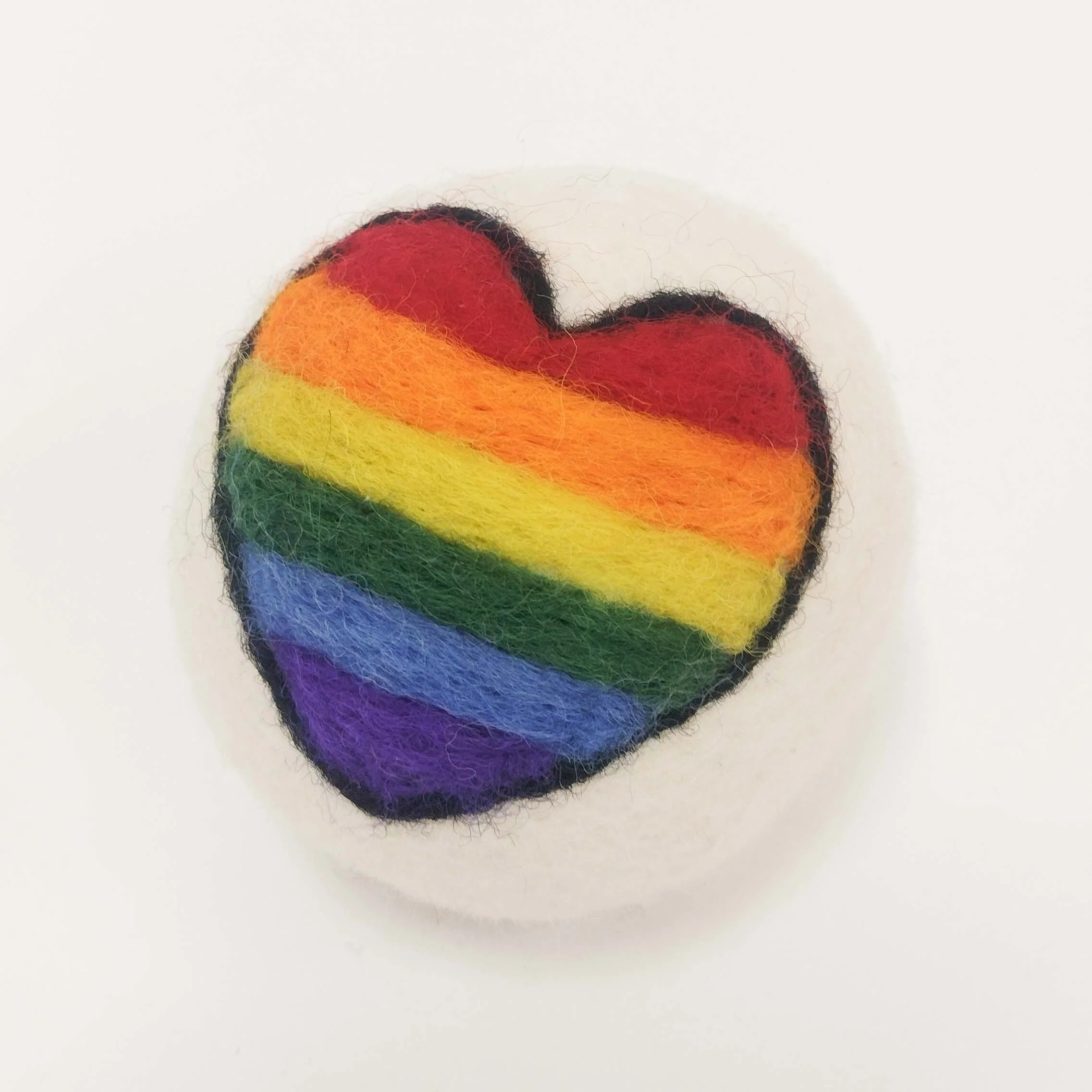 Eco Max Hand Felted Wool Dryer Ball, Love Hearts Design; Reduces Drying Time BY 25%