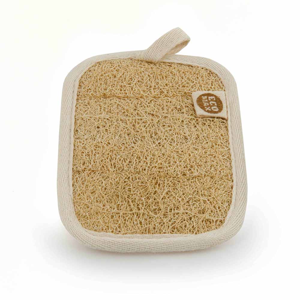 Eco Max Loofah Scouring Pad Twin Pack, Plastic Free & 100% Natural - Image 2