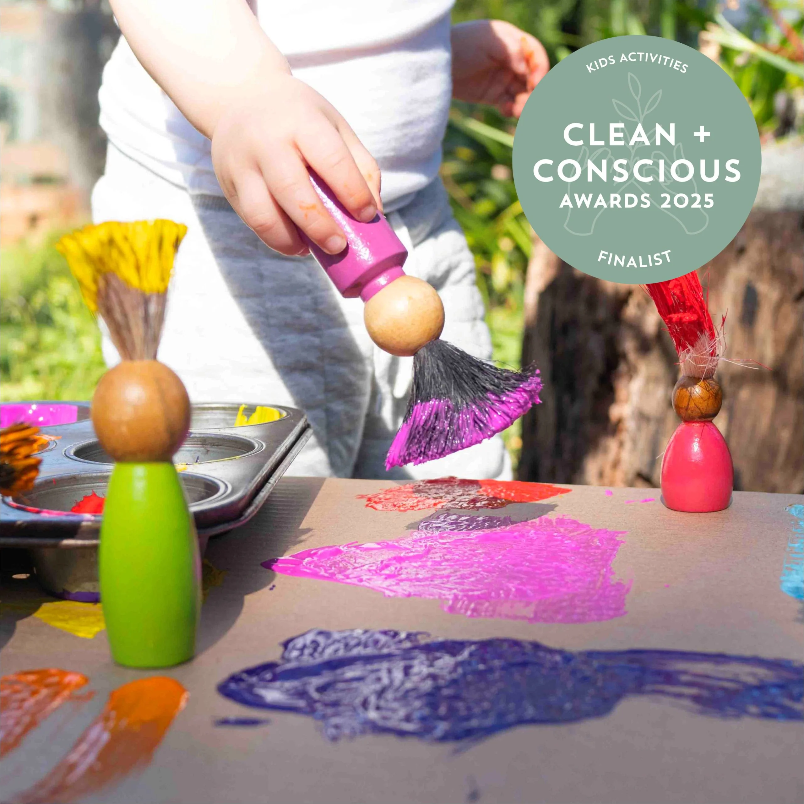 Eco Max Paintee Peeps, Plastic Free Paint Brushes - Image 2