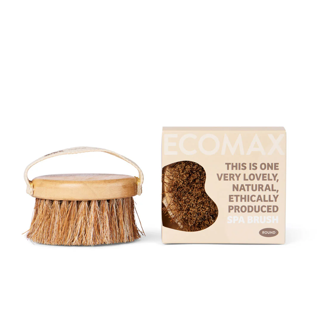 Eco Max Spa Round Body Brush (1), Natural; Firm-Medium Bristle