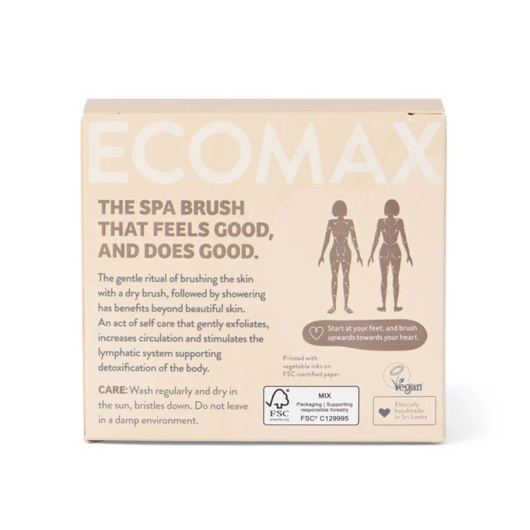 Eco Max Spa Round Body Brush (1), Natural; Firm-Medium Bristle - Image 4
