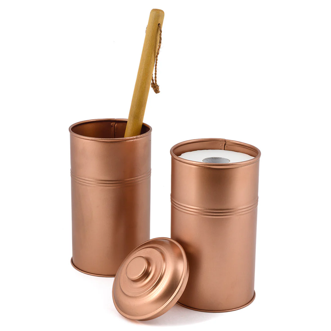 Eco Max Toilet Roll Holder Copper, 100% Natural & Plastic Free (Toilet Paper Not Included) - Image 3