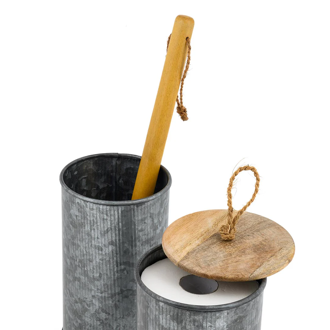 Eco Max Toilet Roll Holder Metal, 100% Natural & Plastic Free (Toilet Paper Not Included) - Image 4