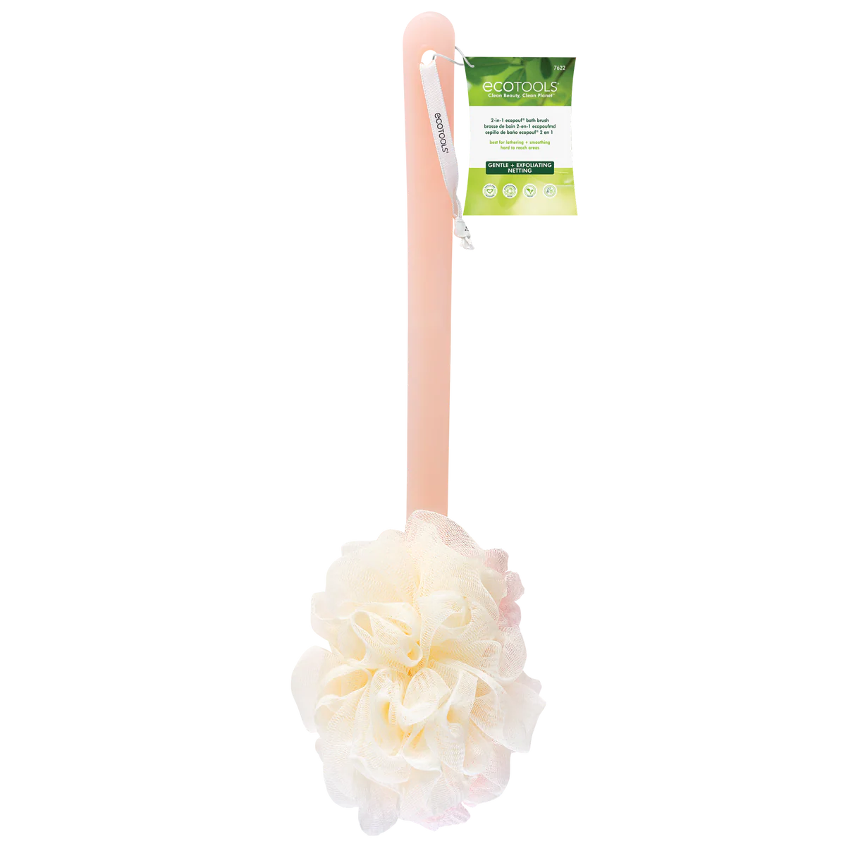 Eco Tools 2 in 1 EcoPouf Bath Brush, Lathering & Cleansing {Moderate Exfoliation}