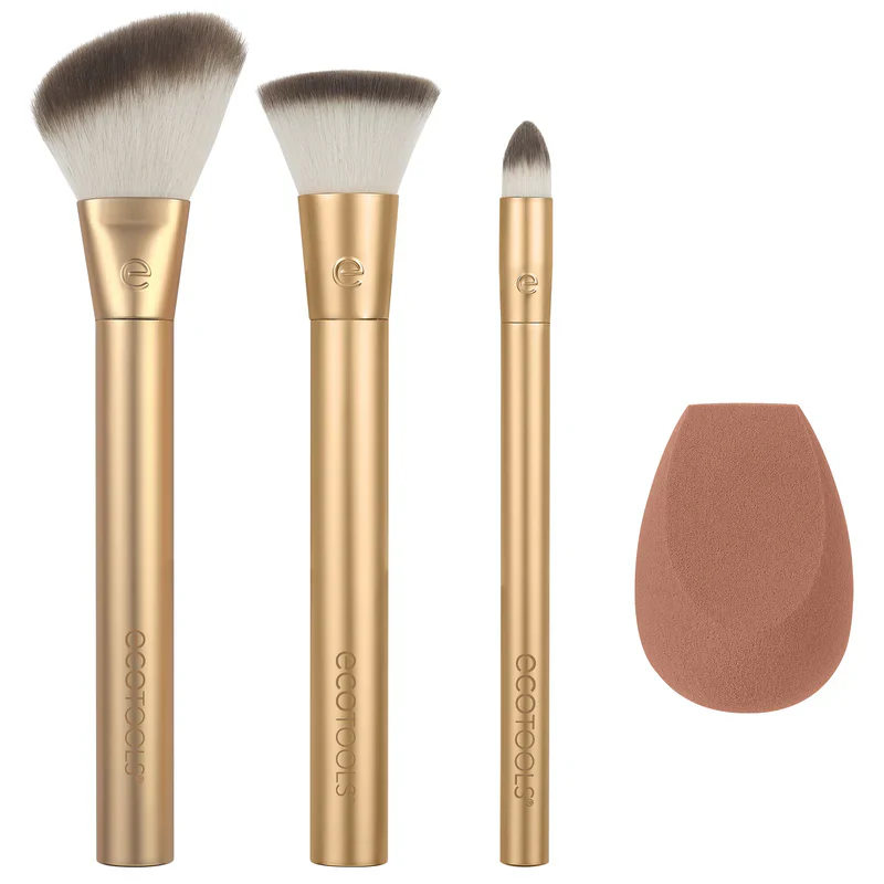 Eco Tools Precious Metals Face Blend & Sculpt Set, For An Effortless Glowing Face - Image 3