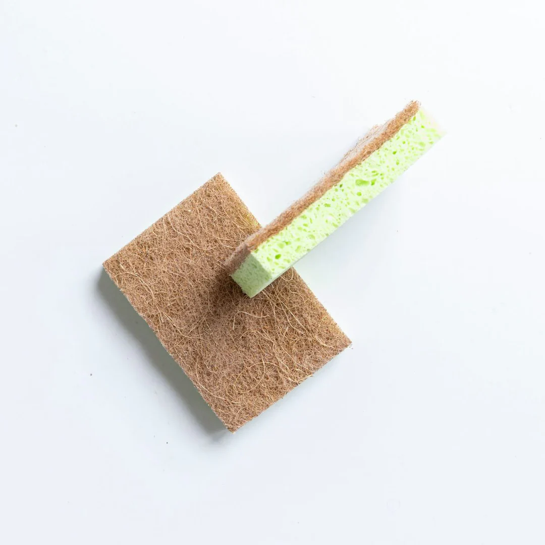 Eco Turtles Cleaning; Non-Scratch Fibre Scourer 2pk Of Cellulose Sponge, 100% Biodegradable & No Plastic - Image 3