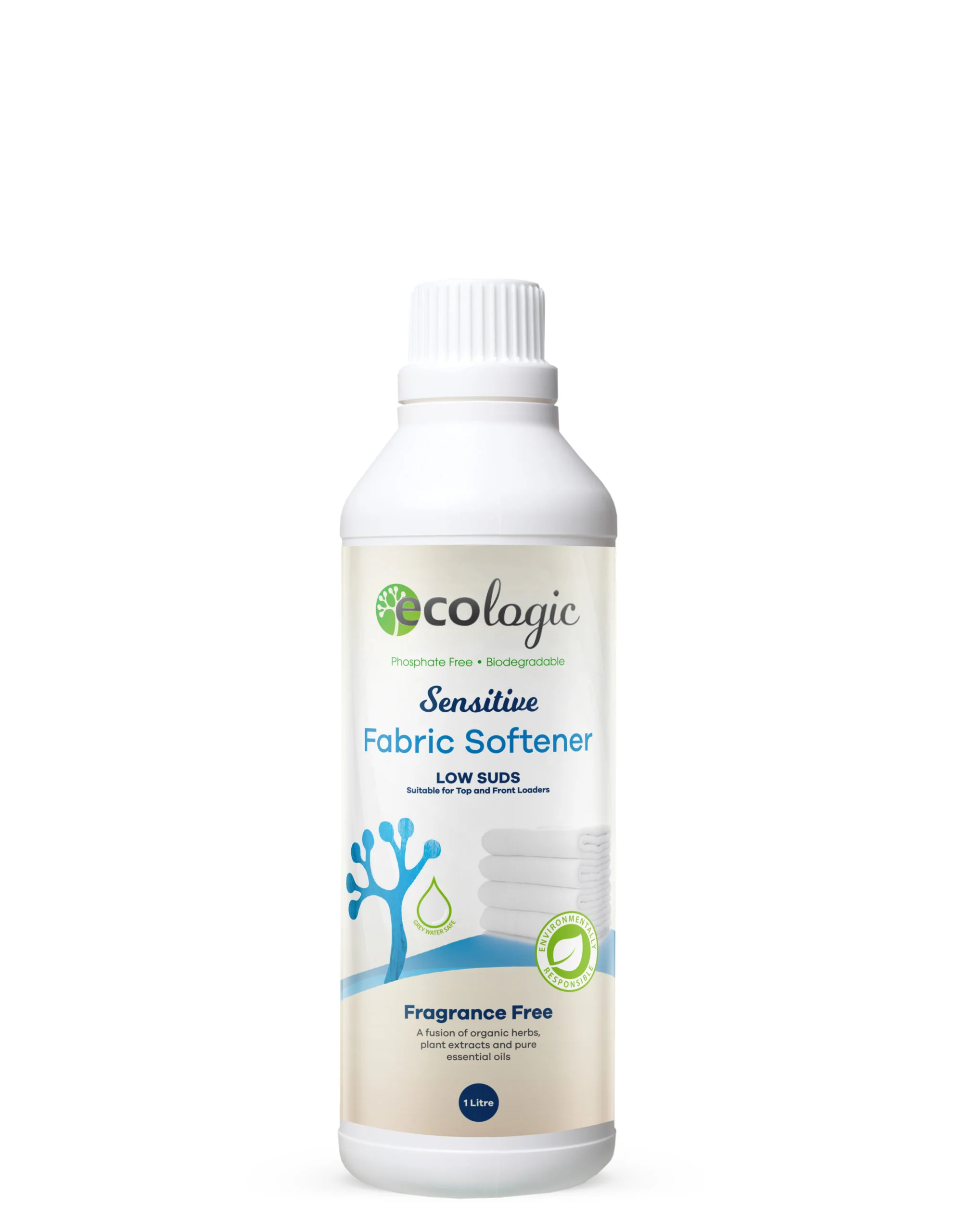 Ecologic Fabric Softener 1L, Sensitive Fragrance Free - Image 2