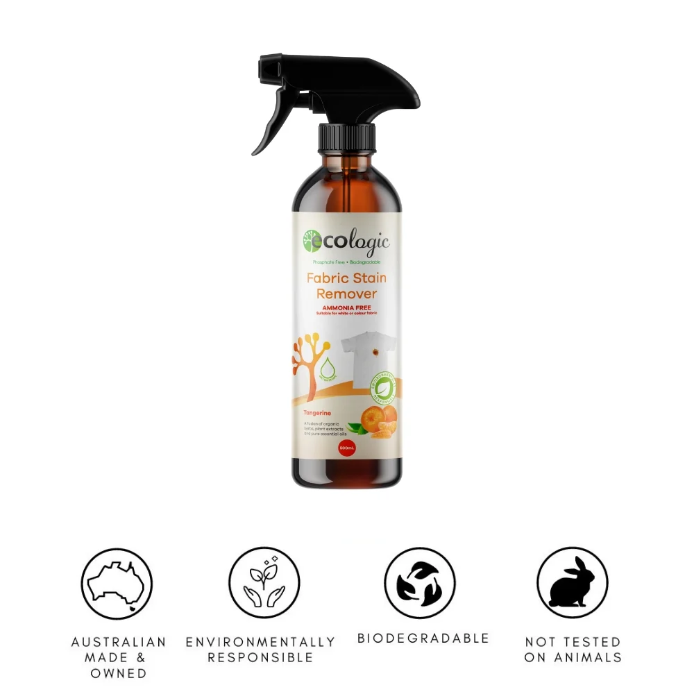 Ecologic Fabric Stain Remover 500ml, Tangerine Scent - Image 2
