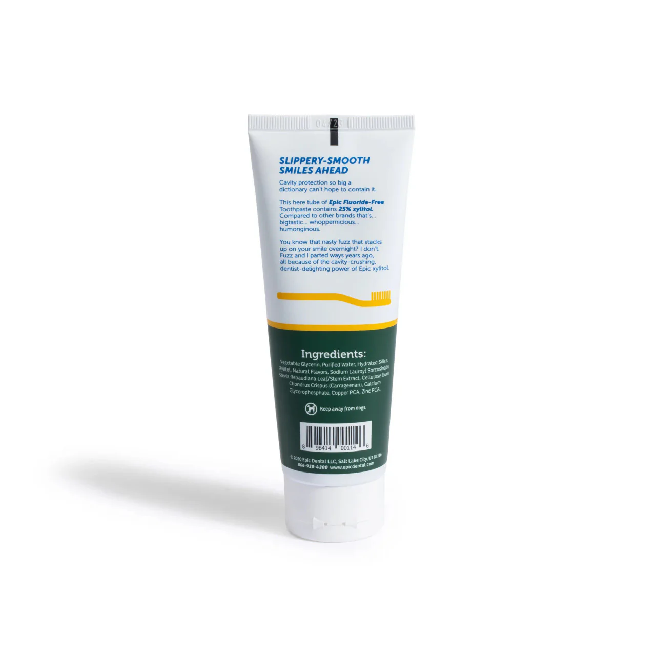 Epic Flouride-Free Toothpaste 4.9oz, Spearmint Flavour - Image 2