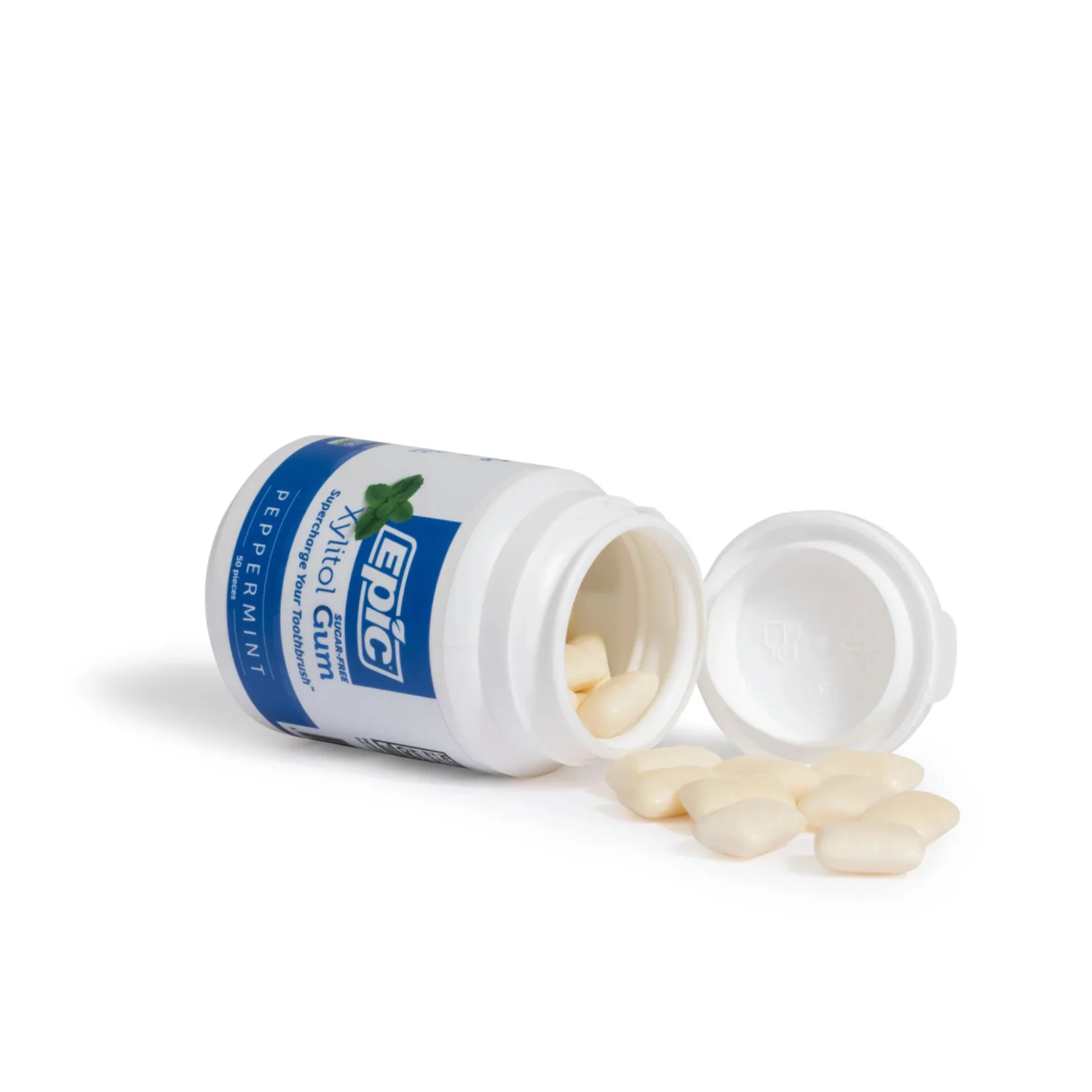 Epic Sugar-Free Xylitol Chewing Gum 50 Pieces, Peppermint Flavour - Image 2