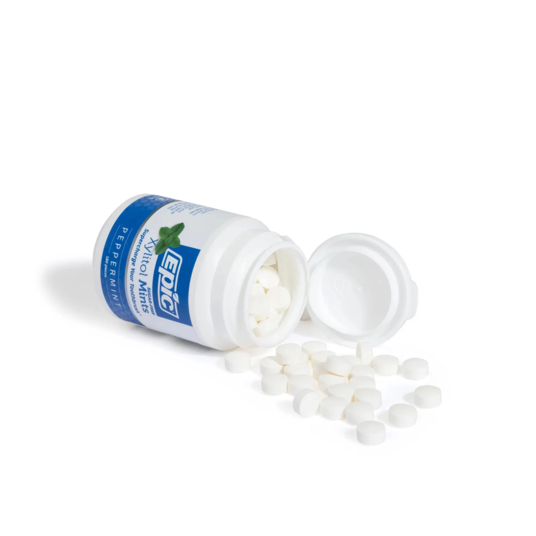Epic Sugar-Free Xylitol Dental Mints 180 Pieces, Peppermint Flavour