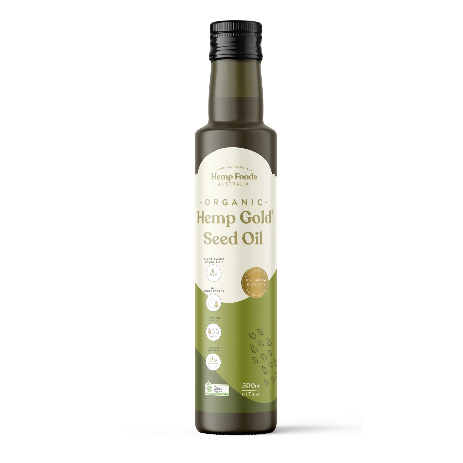 Hemp Foods Australia Organic Hemp Seed Oil Gold 250mL Or 500mL, Contains Omega 3,6 & 9 - Image 2