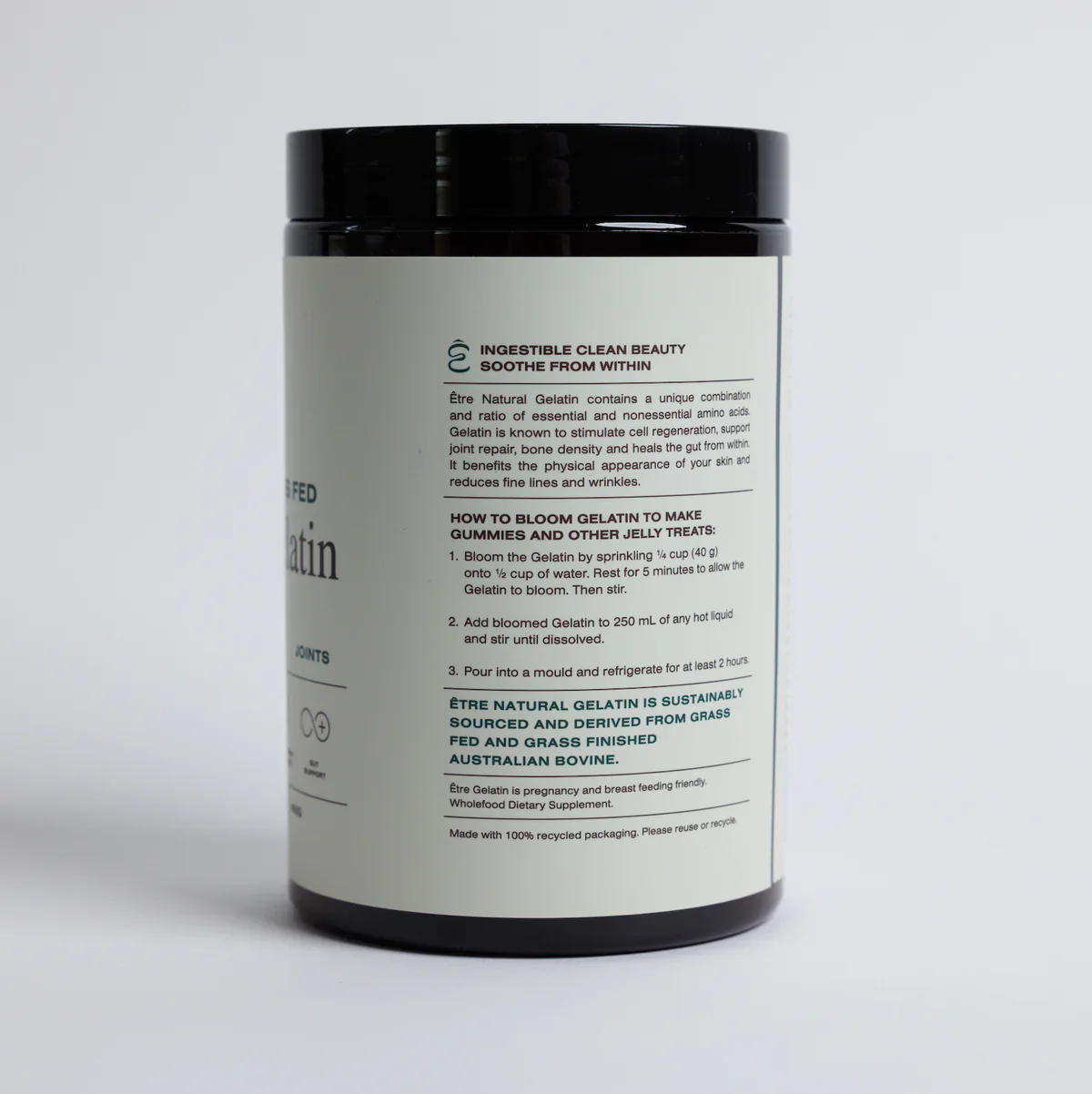 Etre Health Australian Grass Fed Natural Gelatin 400g, Unflavoured For Skin hair Gut & Joints - Image 4
