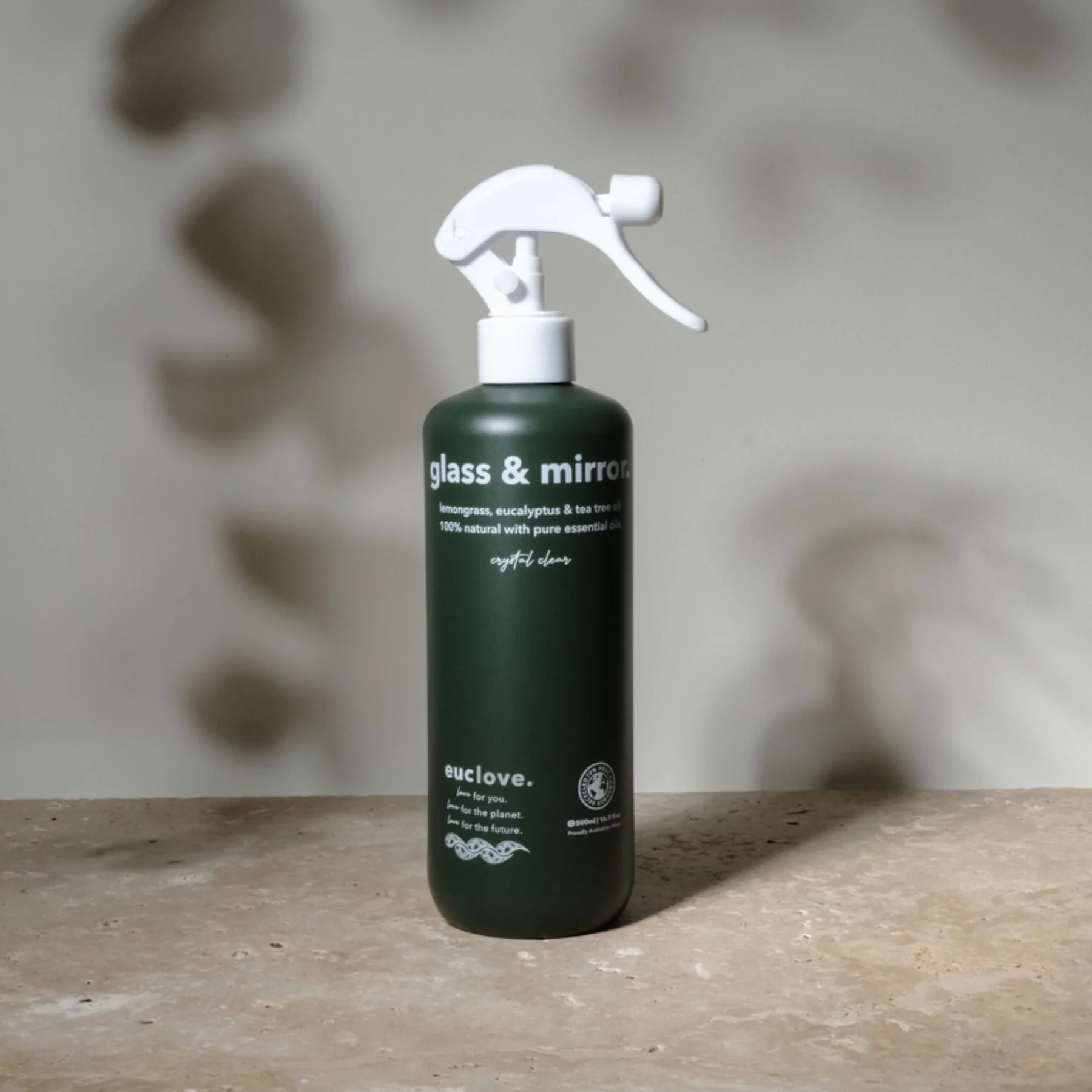 Euclove Glass & Mirror Cleaner 500mL Or 1L, Safe Around Children & Pets