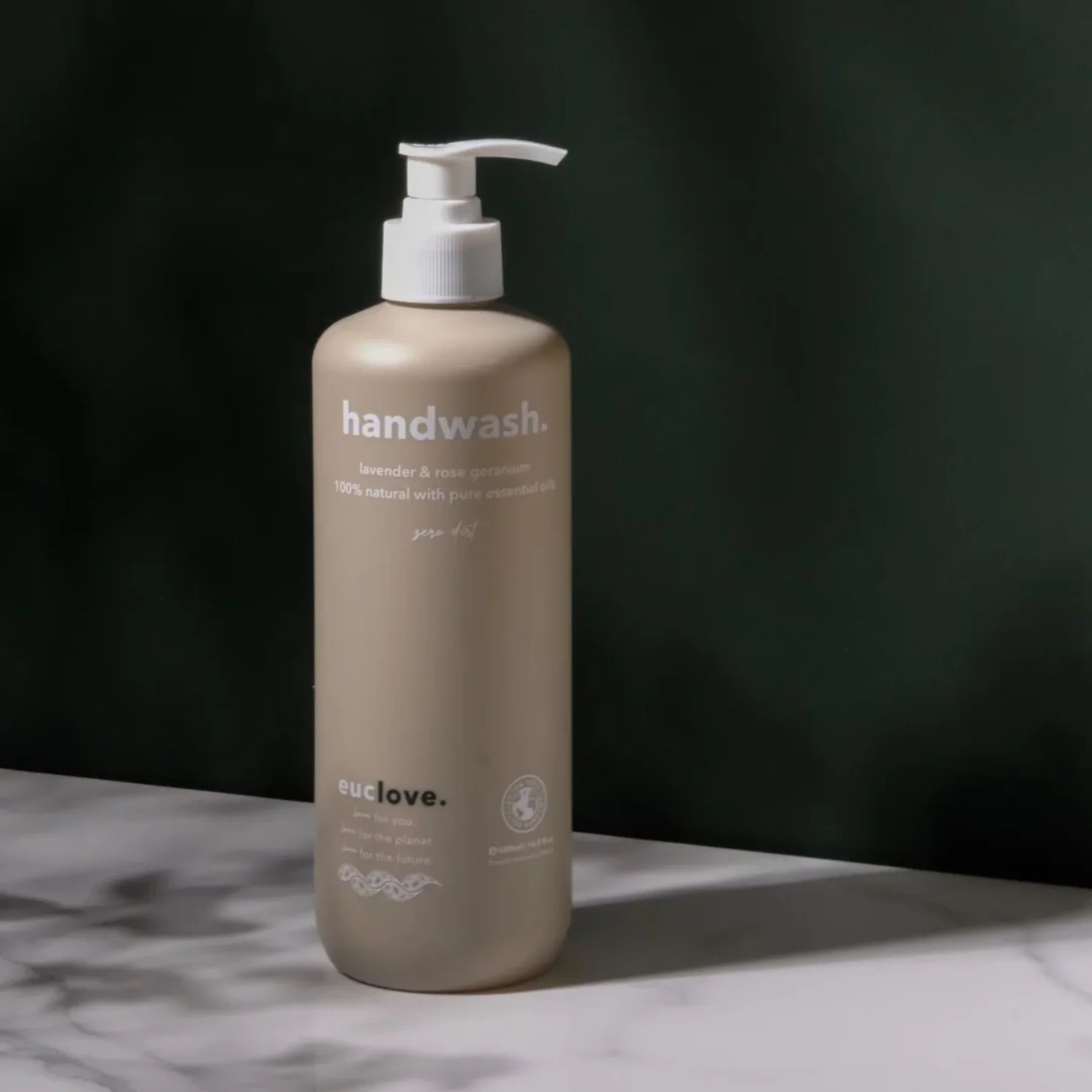 Euclove Nourishing Hand Wash 300mL, 500mL or 1L, Lavender & Rose Geranium