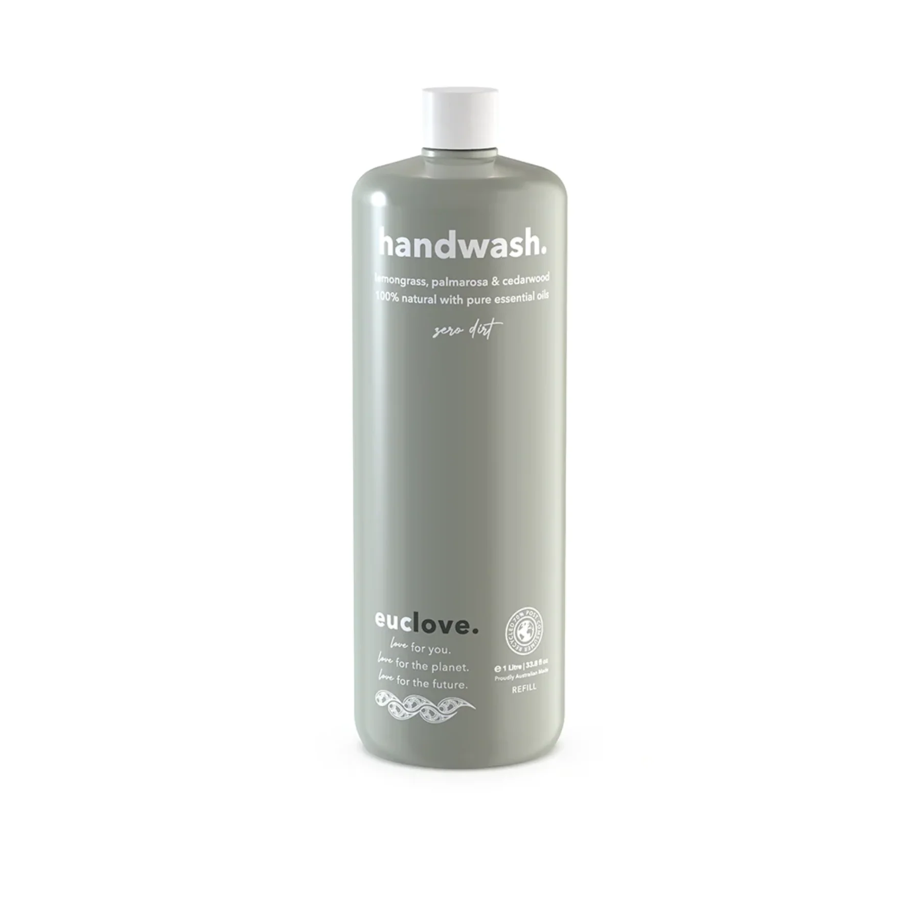 Euclove Nourishing Hand Wash 500mL or 1L, Lemongrass, Palmarosa & Cedarwood - Image 4