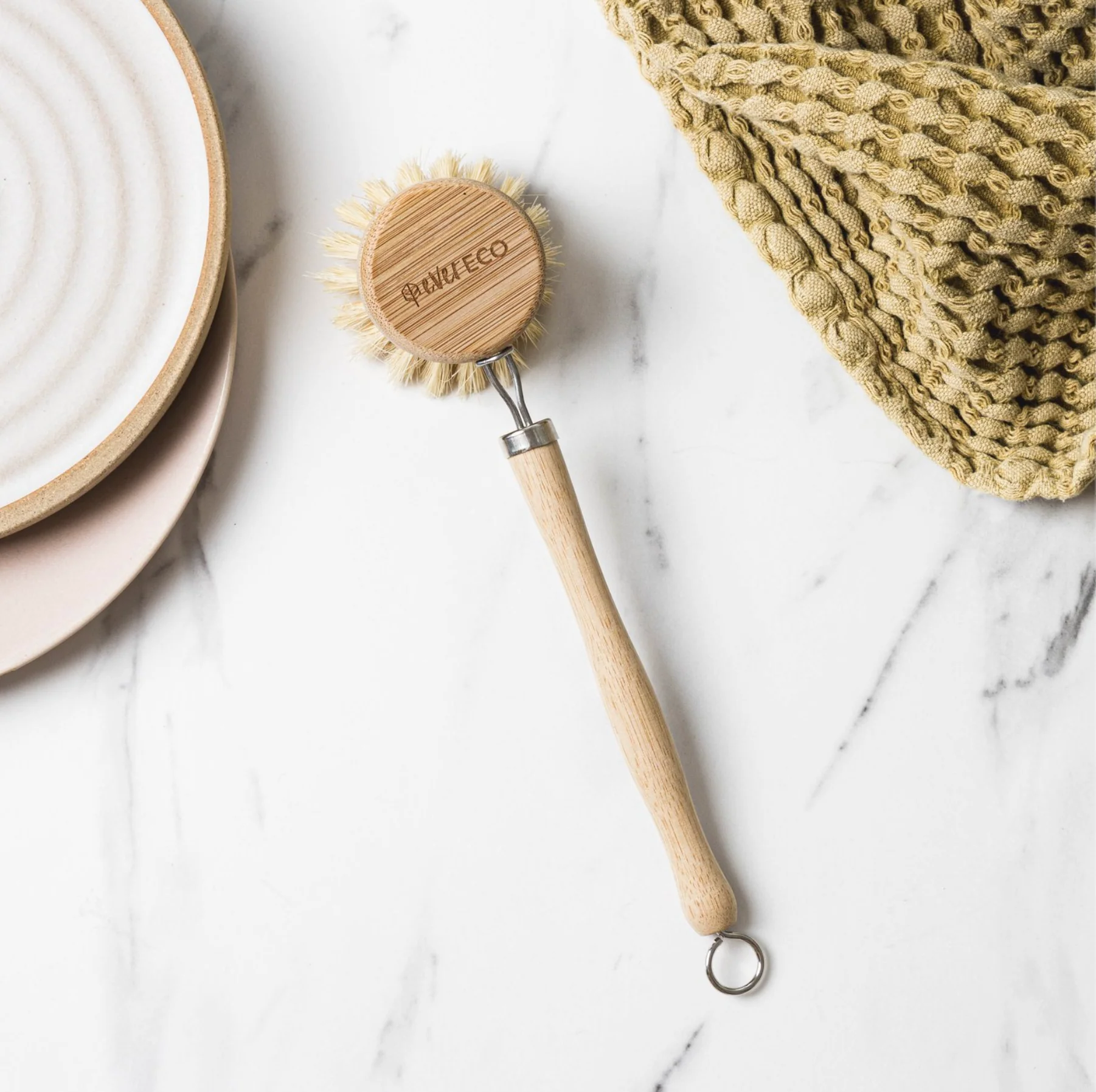 Ever Eco Dish Brush, Bamboo Handle & Sisal Bristles