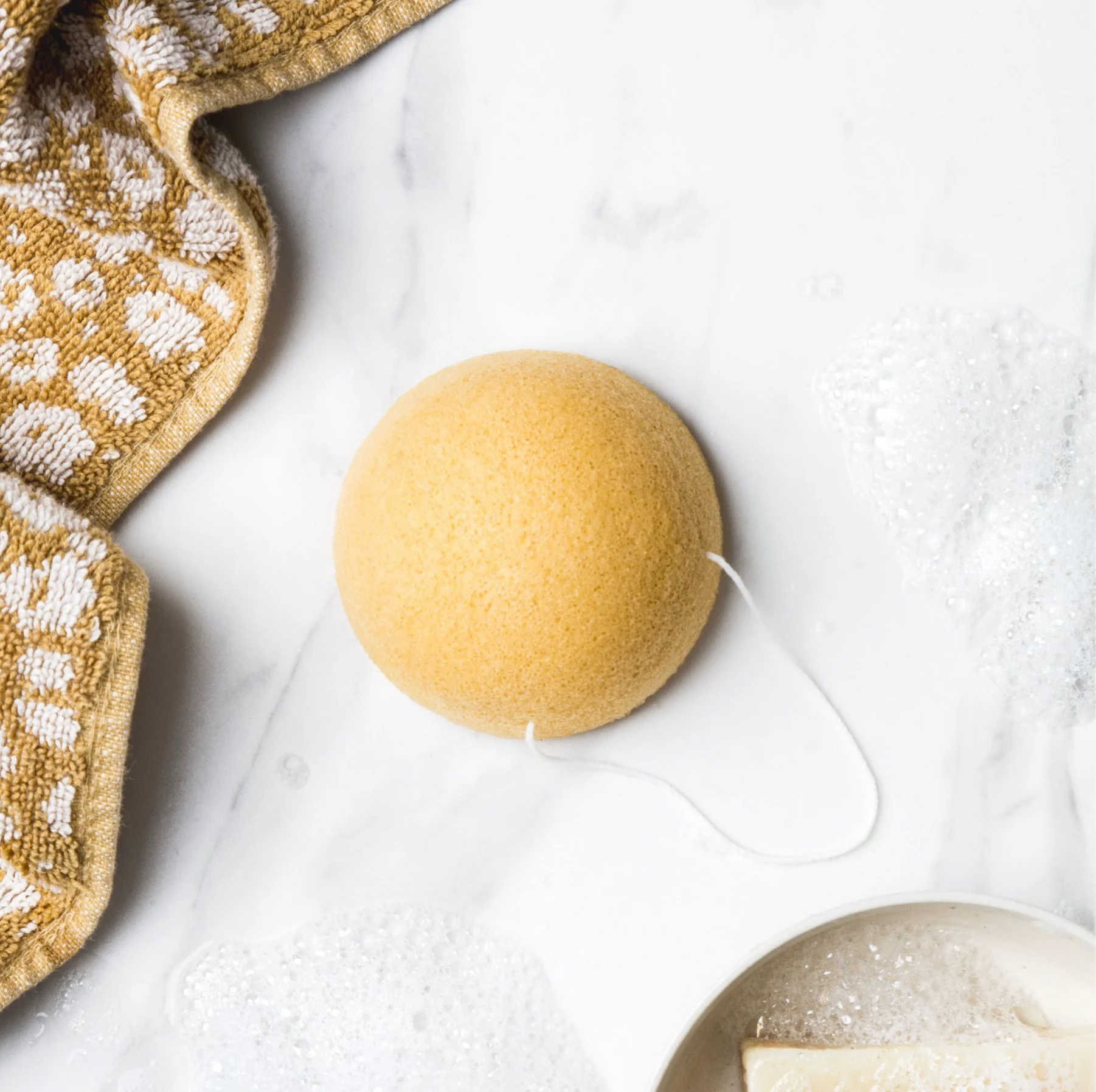 Ever Eco Reusable Konjac Facial Sponge, Original Charcoal Or Turmeric - Image 6