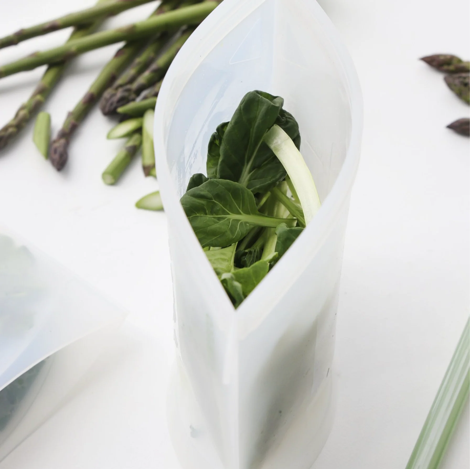Ever Eco Reusable Silicone Food Pouches 1L, Contains 2 Pouches - Image 3