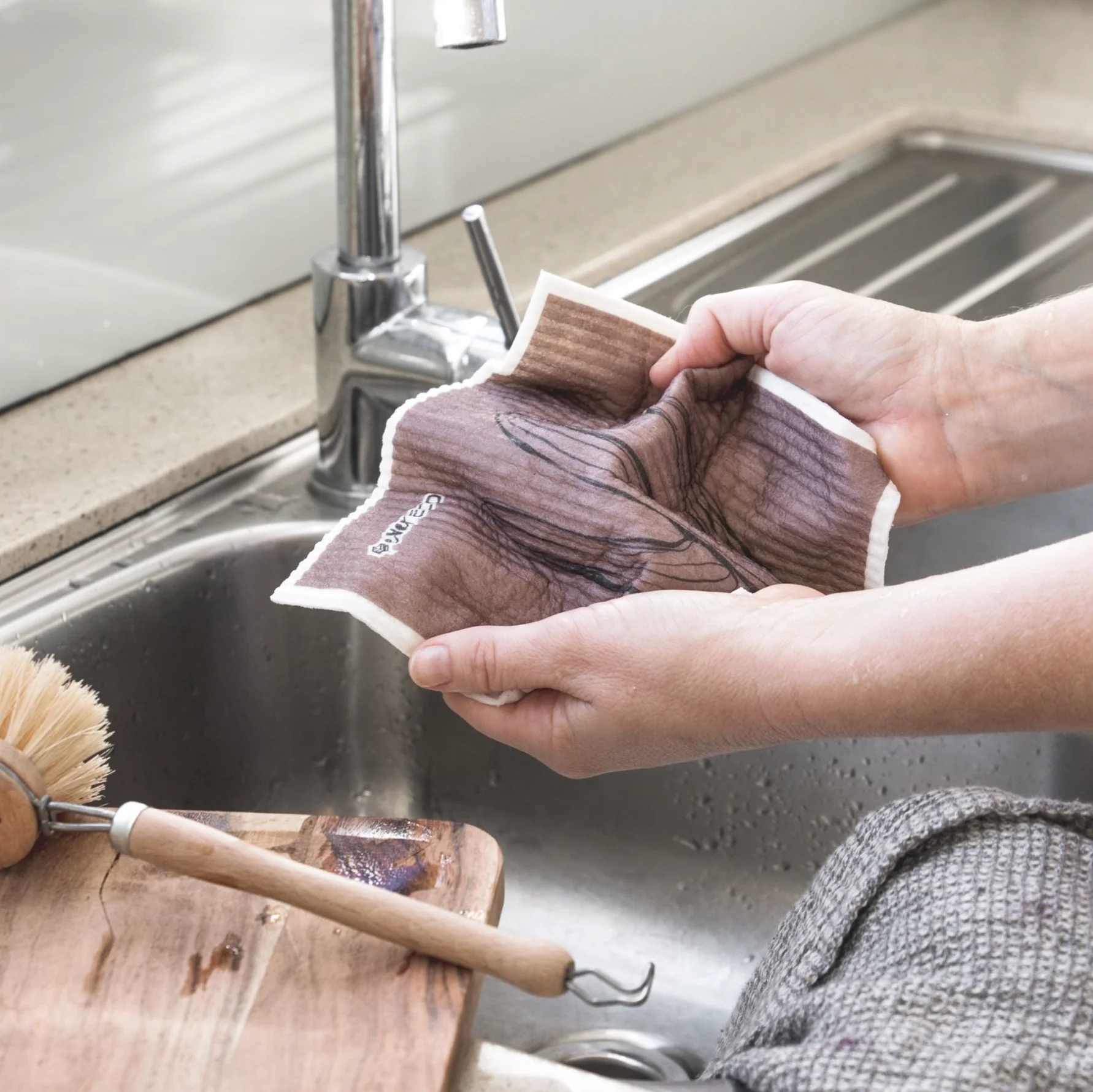 Ever Eco Sponge Cloths 2 Pack, Palm Springs Collection - Image 3