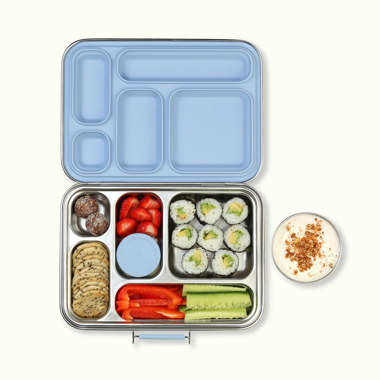 Ever Eco Stainless Steel 5 Compartment Bento Box, Please Select A Colour - Image 2