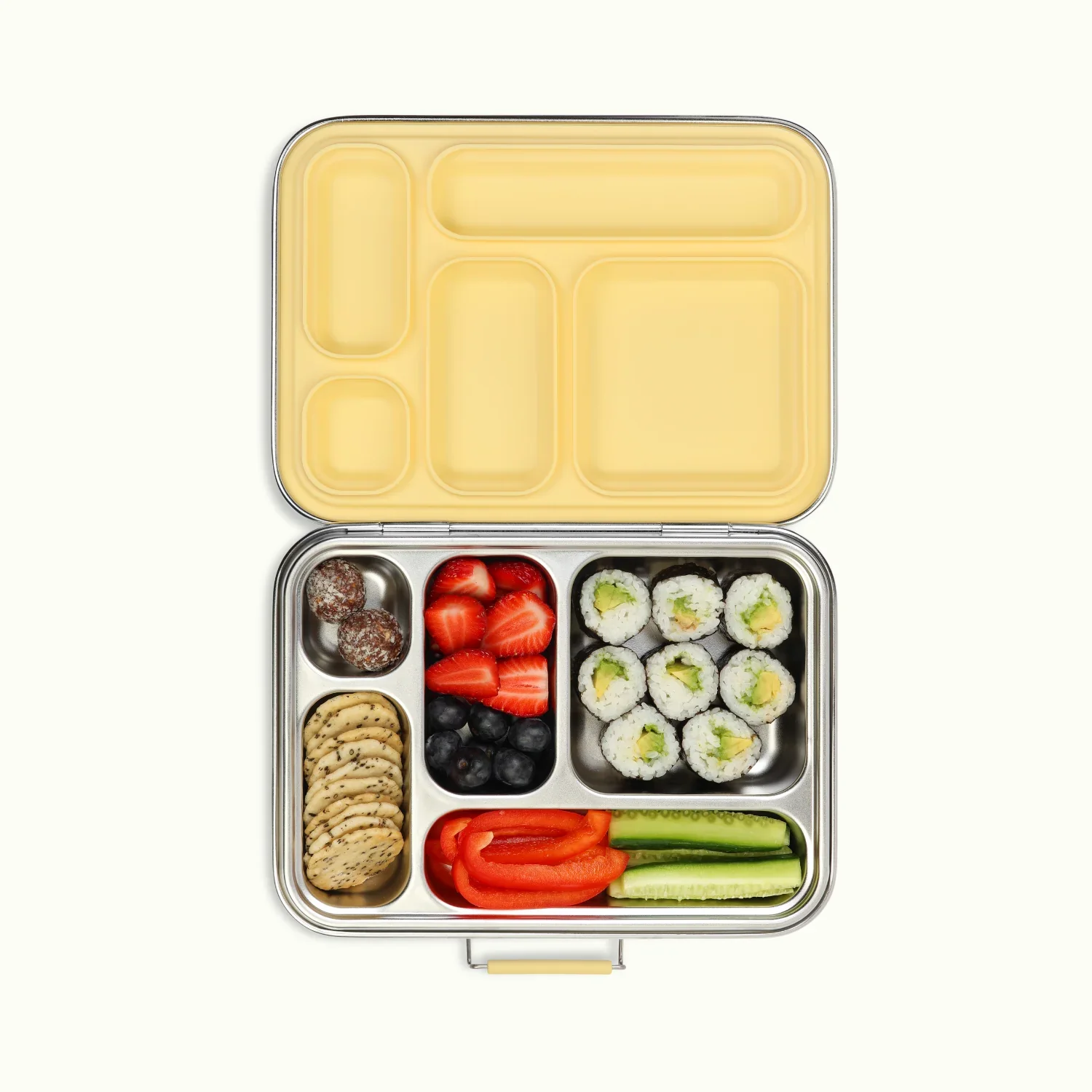 Ever Eco Stainless Steel 5 Compartment Bento Box, Please Select A Colour - Image 3