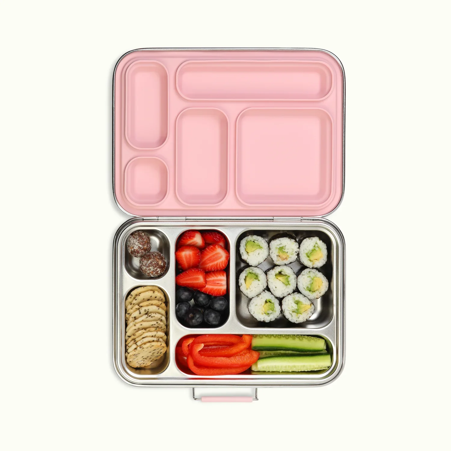 Ever Eco Stainless Steel 5 Compartment Bento Box, Please Select A Colour - Image 4