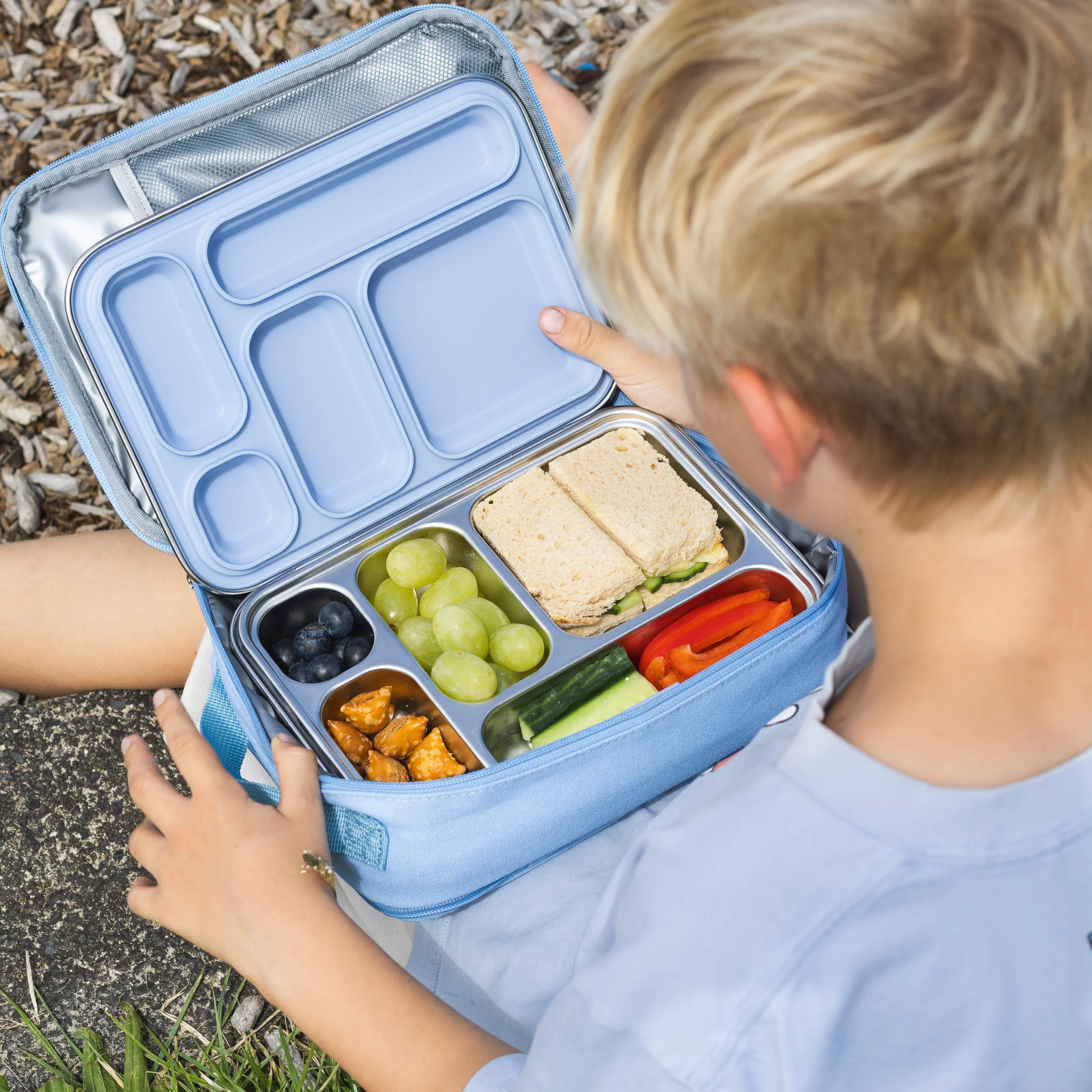 Ever Eco Stainless Steel 5 Compartment Bento Box, Please Select A Colour - Image 6