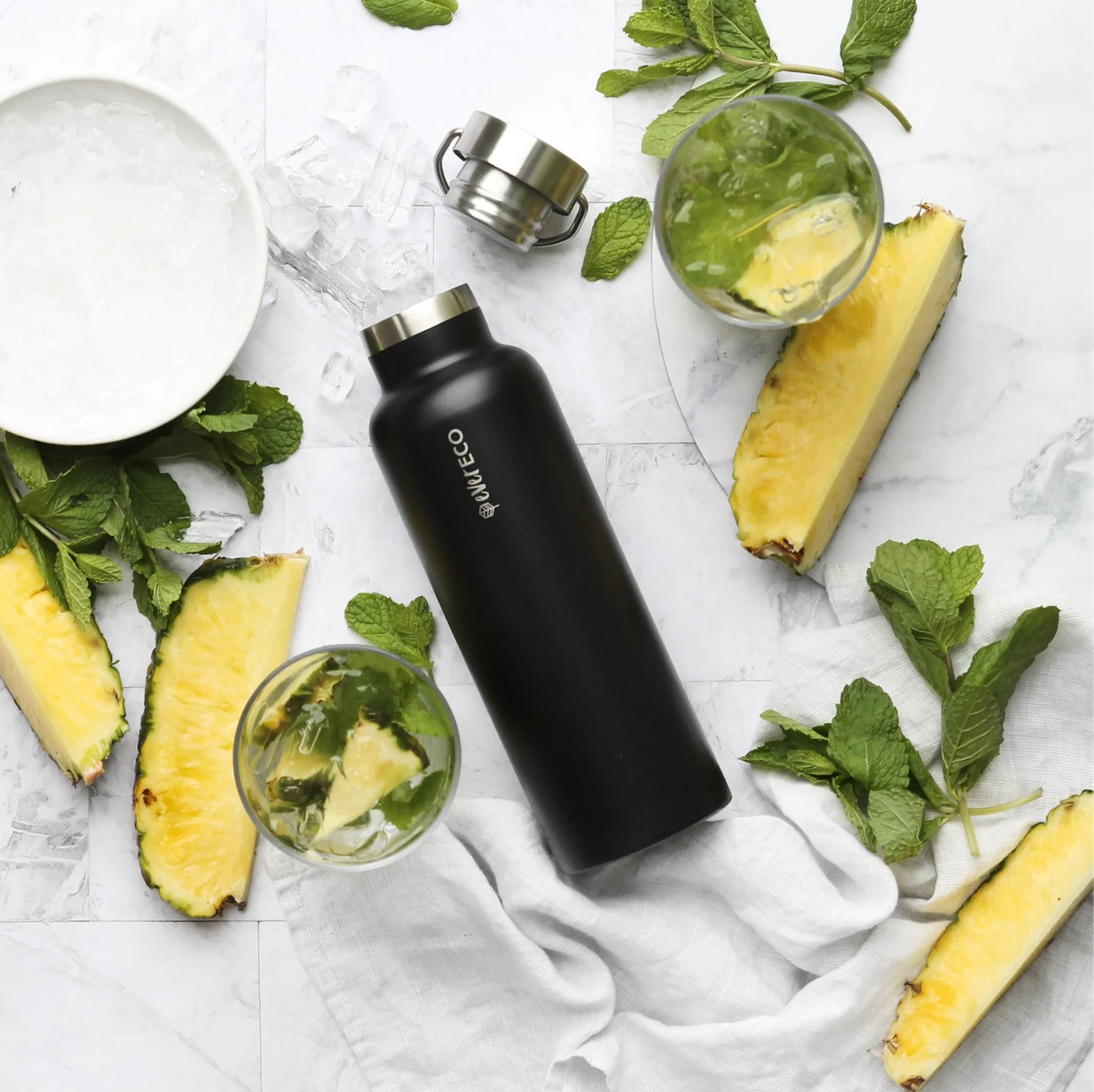 Ever Eco Stainless Steel Bottle 750ml, Onyx - Image 2