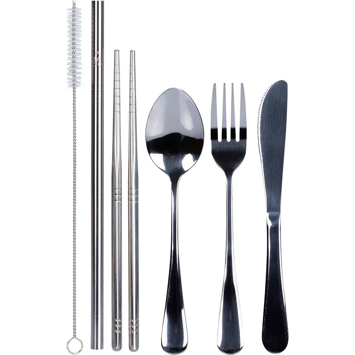 Ever Eco Stainless Steel Cutlery Set, With A 7 Piece Travel Kit - Image 4