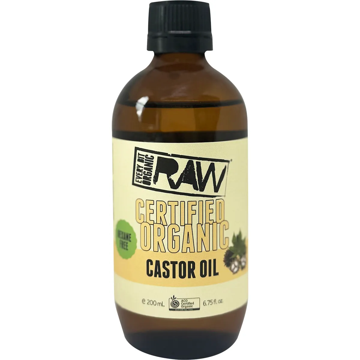 Every Bit Organic Castor Oil 100mL Or 200mL, Pure-Cold Pressed & Hexane Free - Image 2