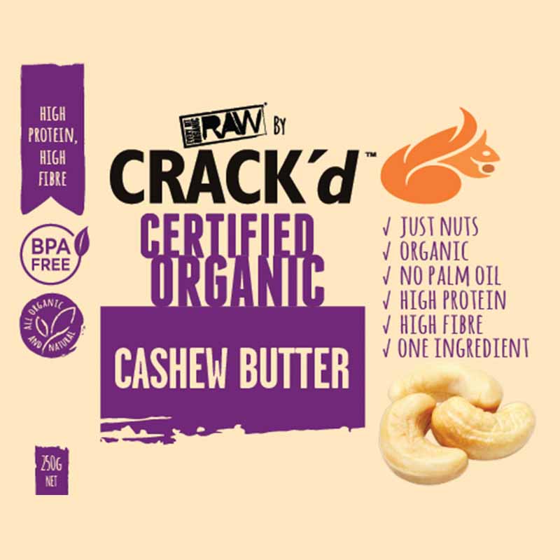 Every Bit Organic Crack'd Nut Butter 250g, Cashew - Image 2