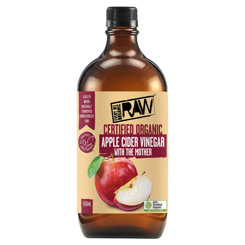Every Bit Organic Raw Vinegar 500ml, Apple Cider {With The Mother}