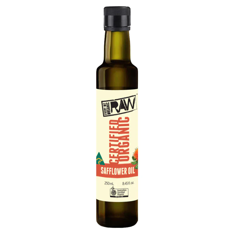 Every Bit Organic Raw Cold Pressed Oil 250ml, Safflower {Unrefined}