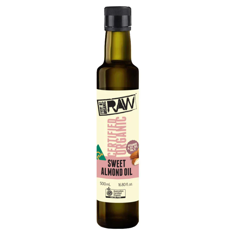 Every Bit Organic Certified Oragnic Raw Cold Pressed Oil 250mL, Sweet Almond {Extra Virgin}