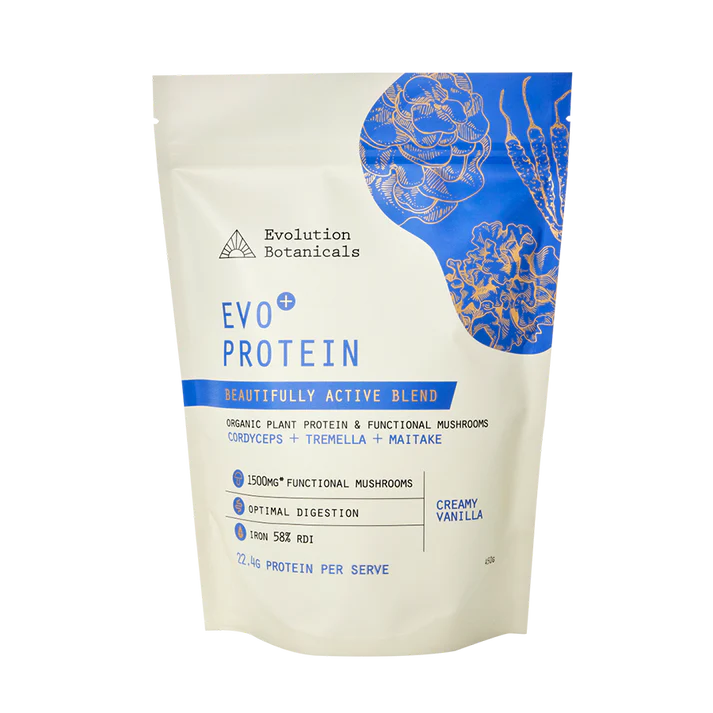 Evolution Botanicals Organic EVO+ Protein 450g, Beautifully Active Blend Creamy Vanilla