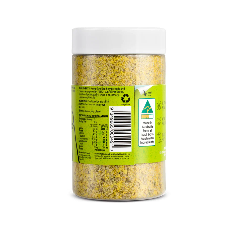 Extraordinary Foods Pimp My Salad Hemp Parmesan 150g, Vegan & Gluten Free - Image 3