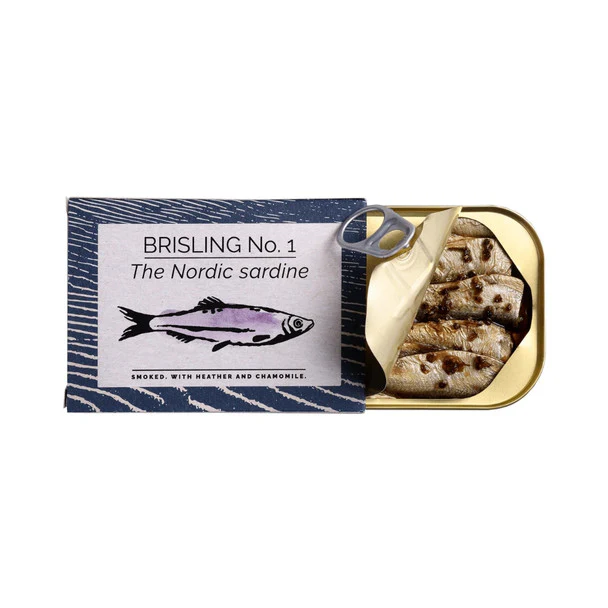 Fangst Brisling No.1 The Nordic Sardine 100g, Smoked With Heather & Chamomile - Image 2