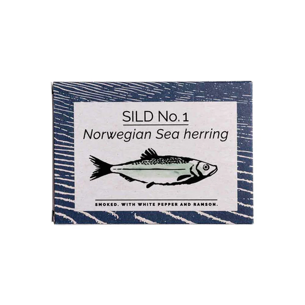 Fangst Sild No.1 Norwegian Sea Herring 100g, Smoked With White Pepper & Ramson