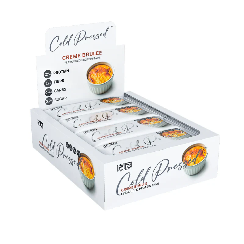 Fibre Boost Cold Pressed Protein Bar Single or Box of 12, Creme Brulee Flavour - Image 2