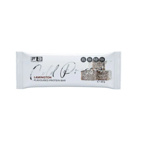 Fibre Boost Cold Pressed Protein Bar Single or Box of 12, Lamington Flavour