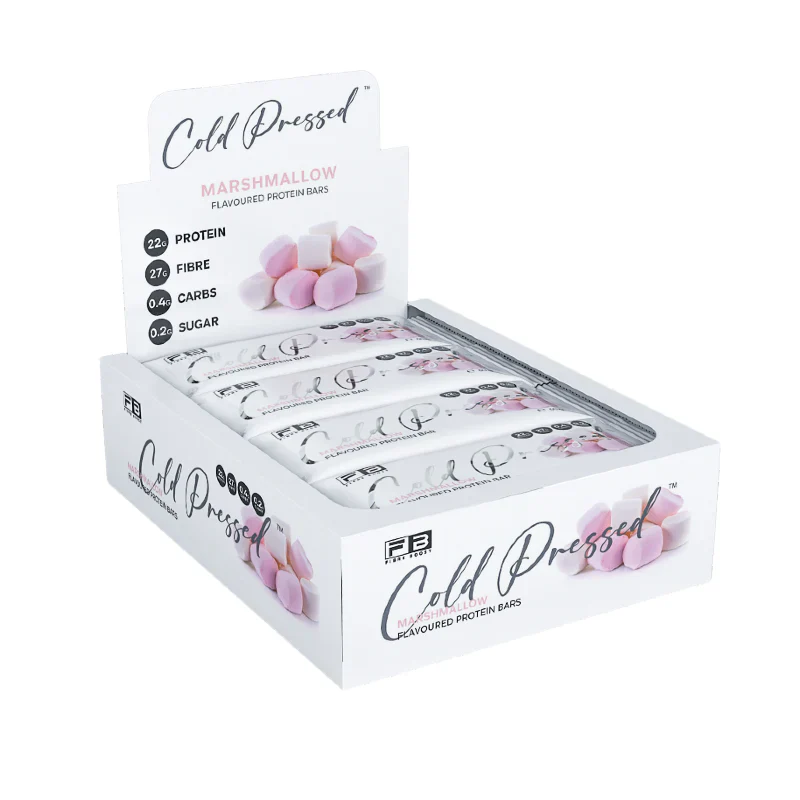 Fibre Boost Cold Pressed Protein Bar Single or Box of 12, Marshmallow Flavour - Image 2