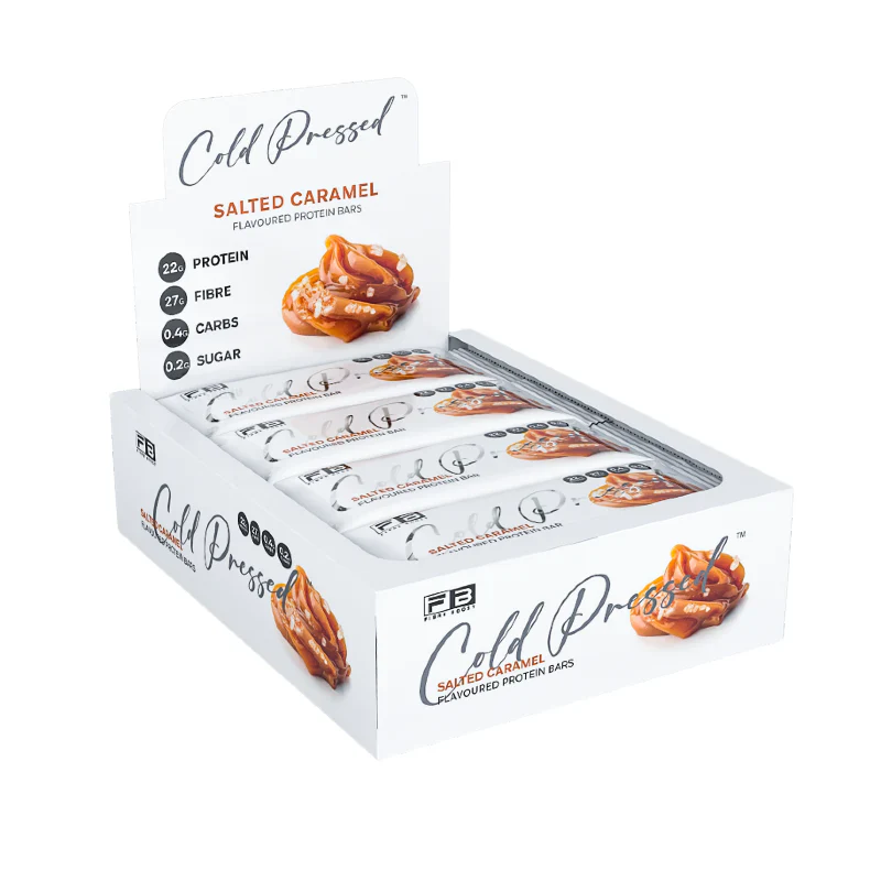 Fibre Boost Cold Pressed Protein Bar Single or Box of 12, Salted Caramel Flavour - Image 2