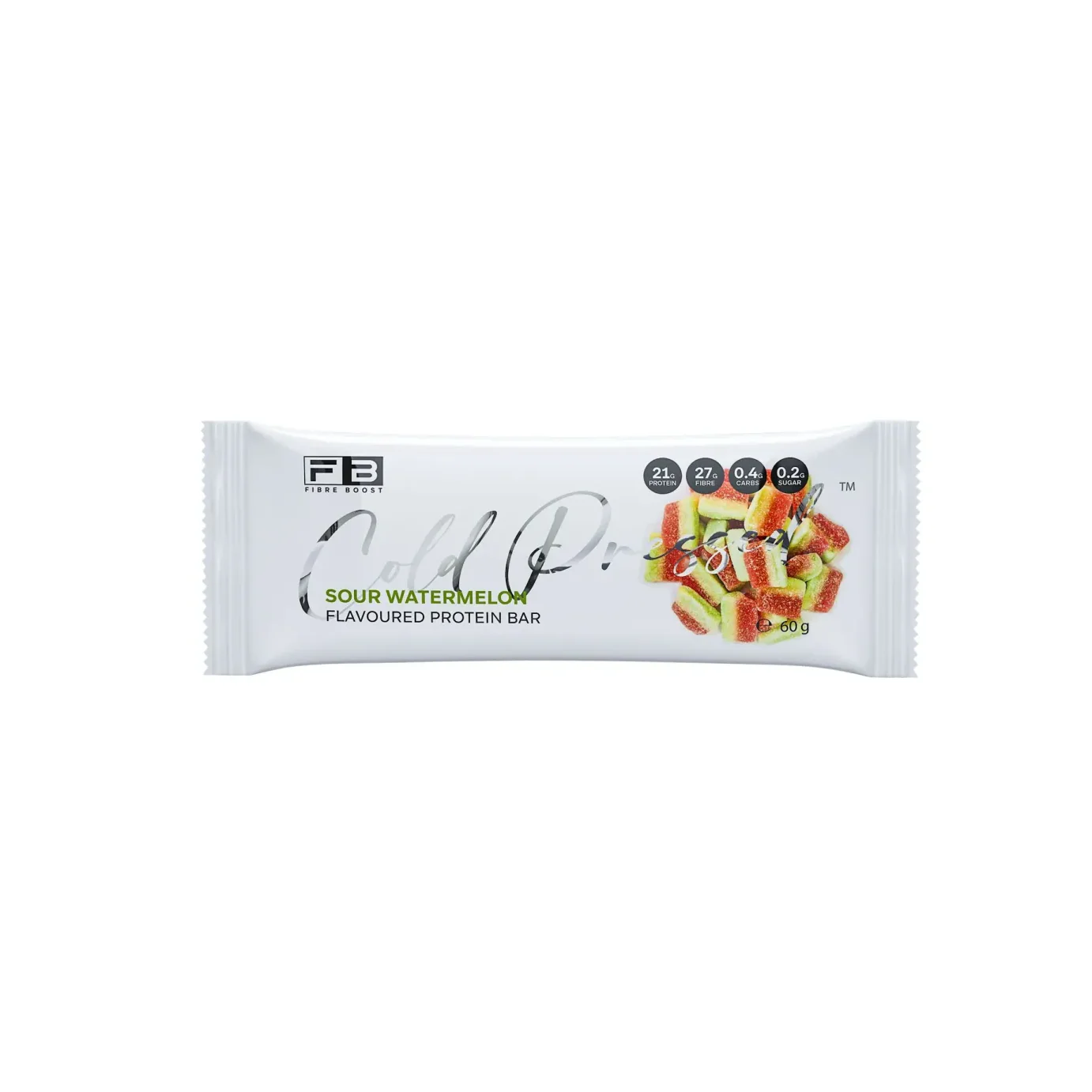 Fibre Boost Cold Pressed Protein Bar Single or Box of 12, Sour Watermelon Flavour