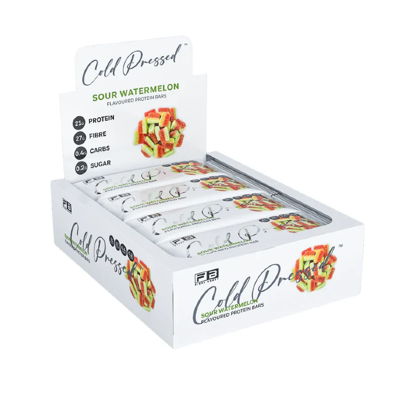Fibre Boost Cold Pressed Protein Bar Single or Box of 12, Sour Watermelon Flavour - Image 2