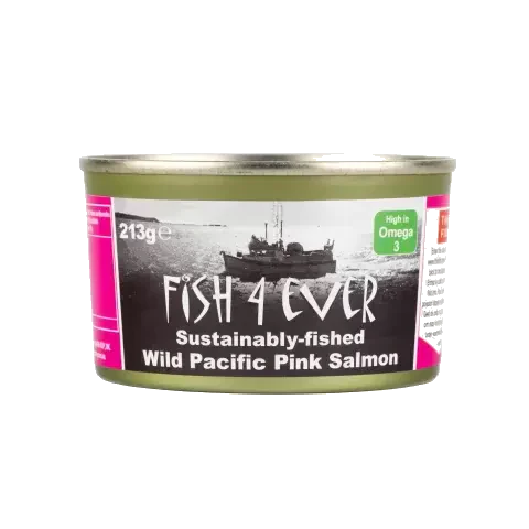 Fish 4 Ever Wild Pacific Pink Salmon 213g, Sustainably Fished