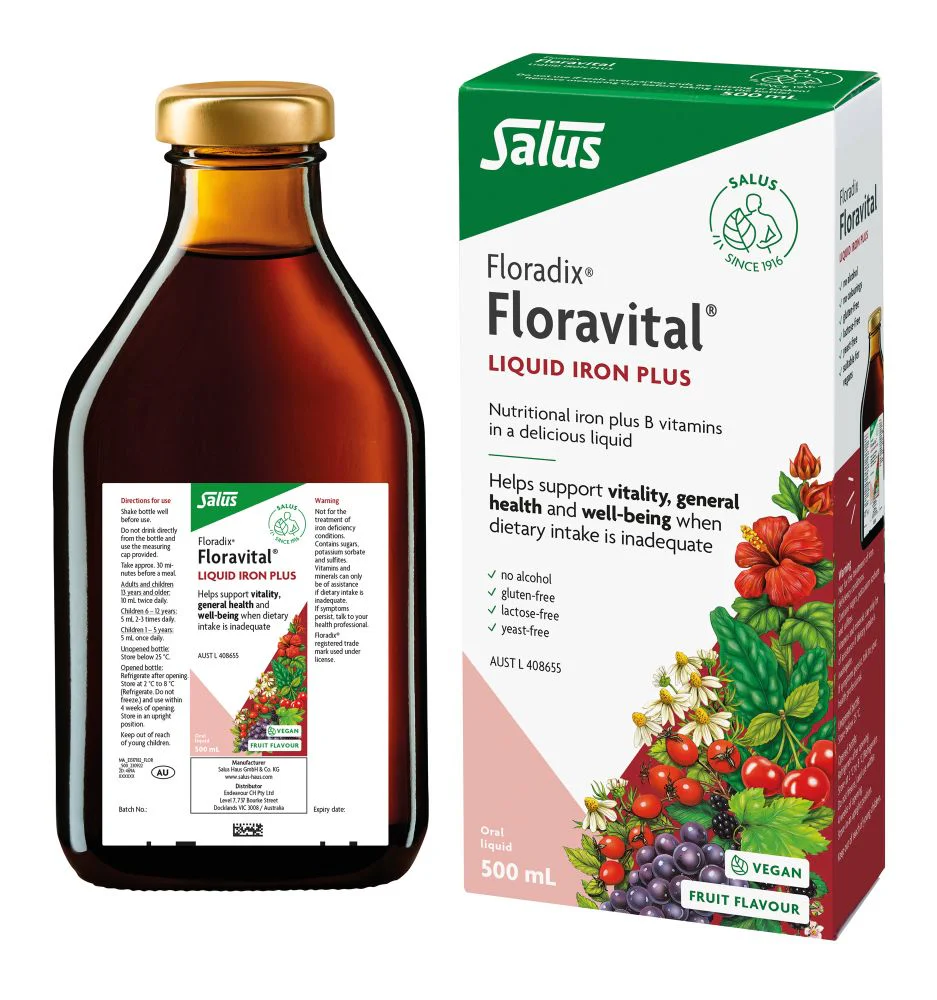 Floradix Floravital Herbal Liquid Iron Plus 250mL Or 500mL, Oral Liquid - Image 3