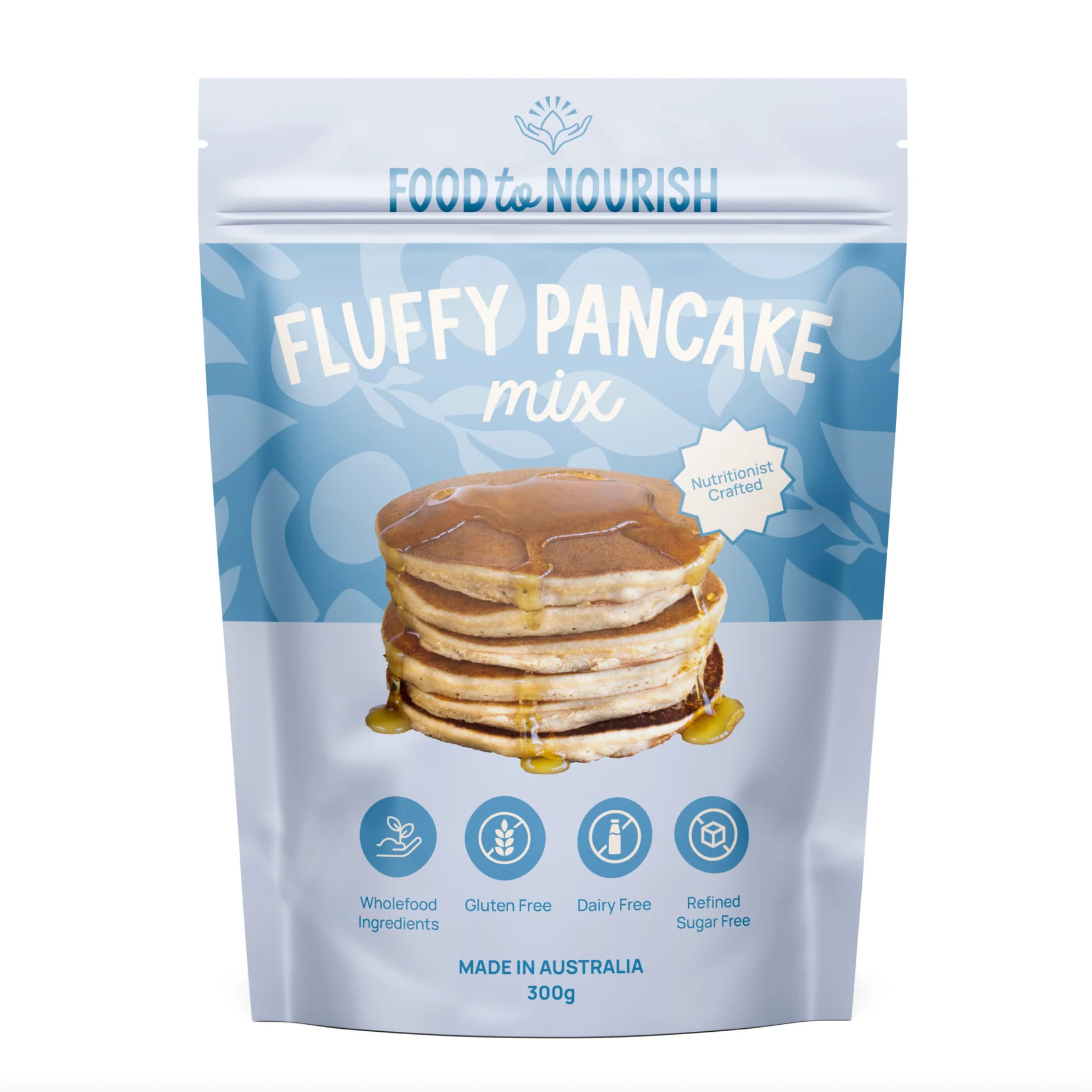 Food To Nourish Baking Mix 300g, Fluffy Pancake Mix